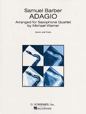 Illustration de Adagio pour quatuor de saxophones