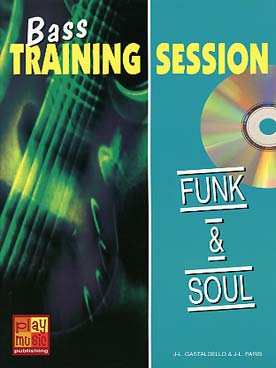 Illustration bass training session funk and soul