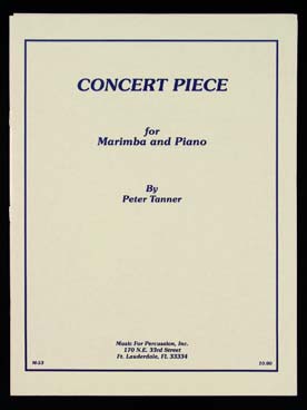 Illustration tanner concert piece marimba et piano