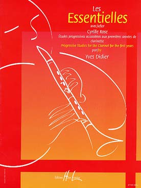 Illustration de Essentielles avec Rose : études progressives accessibles aux premières années de clarinette