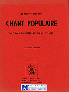 Illustration de Chant populaire (tr. Baudrier pour un instrument en si b et piano)