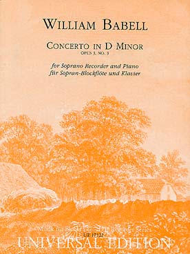 Illustration de Concerto pour flute à bec soprano op. 3/3 en ré m