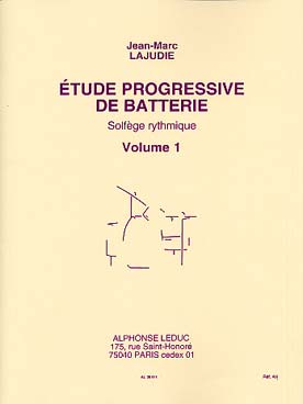 Illustration de Etude progressives de batterie Solfège rythmique - Vol. 1