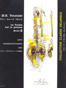Illustration de Le Fusain fuit la gomme pour saxophone baryton solo