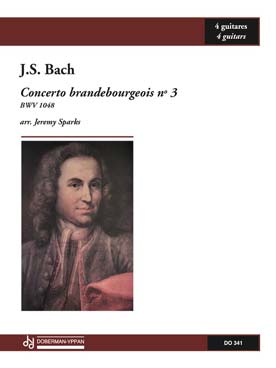 Illustration de Concerto Brandebourgeois N° 3 BWV 1048 (tr. Sparks pour 4 guitares)
