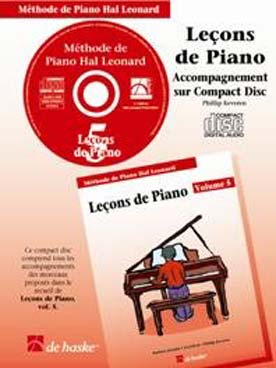 Illustration methode hal leonard lecons v 5 cd