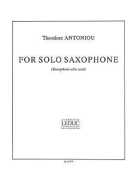 Illustration antoniou for solo saxophone