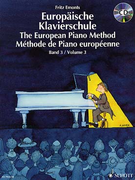 Illustration de Méthode de piano européenne - Vol. 3 avec téléchargement audio en ligne