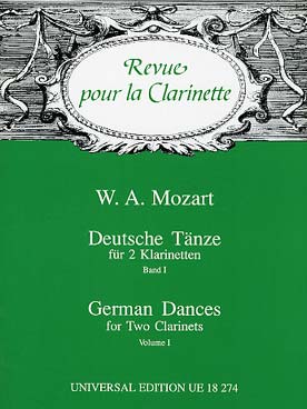 Illustration mozart danse allemande vol. 1