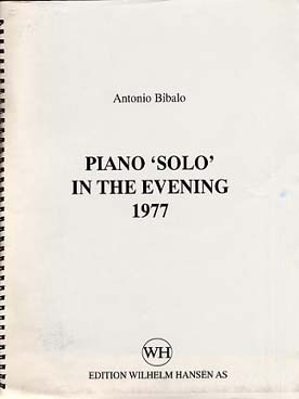 Illustration de Piano solo in the evening    