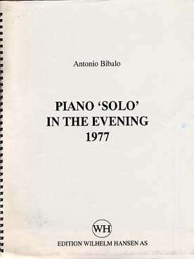 Illustration bibalo piano solo in the evening