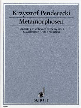 Illustration de Metamorphosen (concerto N° 2 pour violon et orchestre), réd. piano