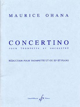 Illustration de Concertino pour trompette et orchestre, réd. piano