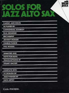 Illustration all that jazz : solos for jazz sax alto
