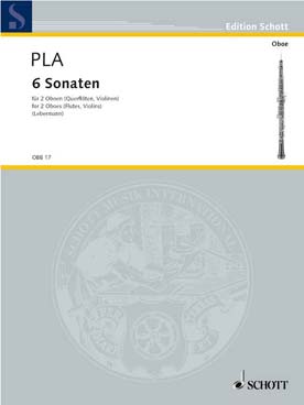 Illustration pla sonates (6) pour 2 hautbois