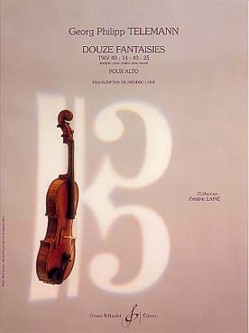 Illustration de 12 Fantaisies TWV 40:14-25 pour violon sans basse, tr. Lainé pour alto