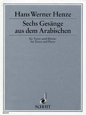 Illustration henze 6 gesange aus dem arabischen