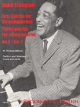 Illustration ellington 3 pieces pour quatuor a cordes