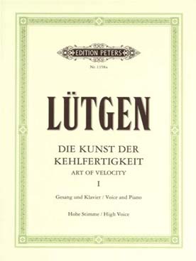 Illustration de École de la vélocité (Kunst der Kehlfertigkeit) Vol. 1, 20 exercices - Voix haute