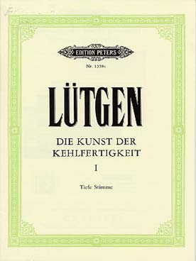 Illustration de École de la vélocité (Kunst der Kehlfertigkeit) Vol. 1, 20 exercices - Voix basse