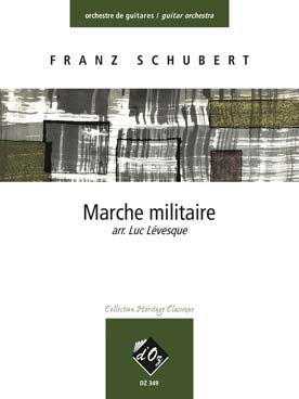 Illustration de Marche militaire, tr. Lévesque pour orchestre de guitares (guitares 1 à 5, guitare contrebasse)