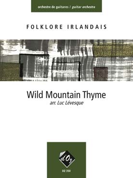 Illustration folklore irlandais wild mountain thyme