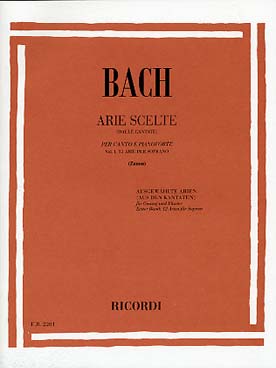 Illustration bach js airs extraits de cantates vol. 1