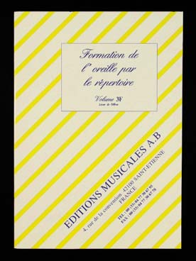 Illustration de Formation de l'oreille par le répertoire série F (cycle 2 et 3) avec fichier MP3 - Vol. 3 : élève 3e année cycle 2