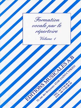 Illustration de Formation vocale par le répertoire série C (cycle 1, 2 et 3), MP3 à télécharger - Vol. 1 : élève 1re année cycle 1