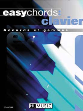 Illustration de EASYCHORDS CLAVIER : accords et gammes, notation standard + diagrammes, format poche