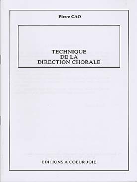 Illustration cao technique de la direction chorale