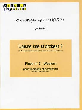 Illustration guichard western pour percu/trompette