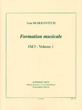 Illustration markovitch formation musicale im3 vol. 1