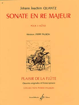 Illustration quantz sonate en re maj