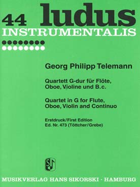 Illustration telemann quatuor en sol maj fl/htb/vl/bc