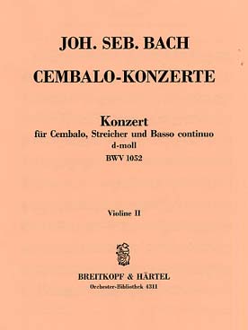 Illustration de Concerto BWV 1052 en ré m pour clavecin et cordes - Violon 2