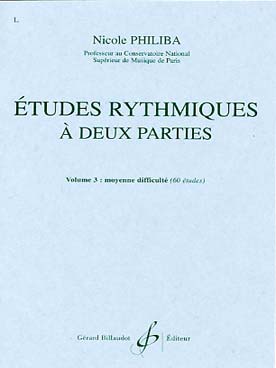 Illustration philiba etudes rythmiques a 2 part vol.3