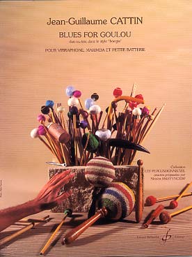 Illustration de Blues for Goulou : duo ou trio dans le style "boogie" pour vibraphone, marimba et petite batterie