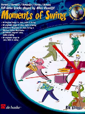 Illustration de MOMENTS OF SWING : pièces originales de Rik Elings avec CD play-along