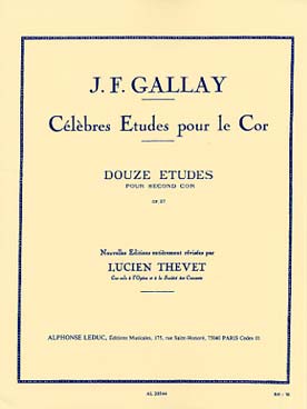 Illustration de 12 études op. 57 pour second cor