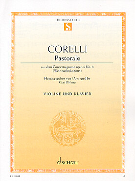 Illustration corelli pastorale du concerto op. 6/8