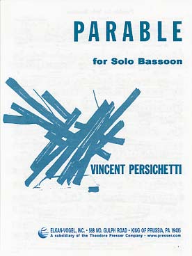 Illustration persichetti parable iv op. 110