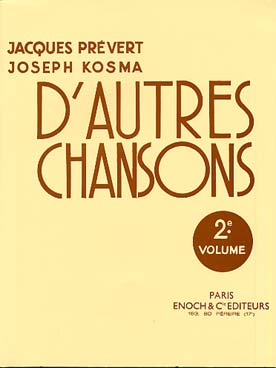 Illustration de D'autres chansons de Prévert (2e Vol.)