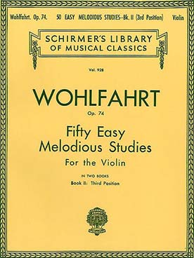 Illustration wohlfahrt op. 74 50 etudes melodiques/2