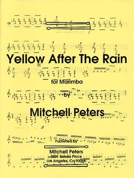Illustration de Yellow after the rain pour marimba