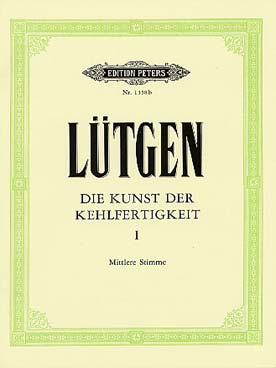 Illustration de École de la vélocité (Kunst der Kehlfertigkeit) Vol. 1, 20 exercices - Voix moyenne