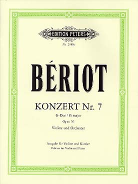 Illustration beriot concerto n° 7 op. 76 en sol maj