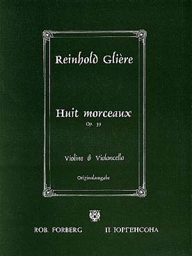 Illustration de Huit morceaux pour violon et violoncelle op. 39