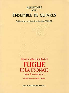 Illustration de Fugue de la 1re sonate pour 4 trombones