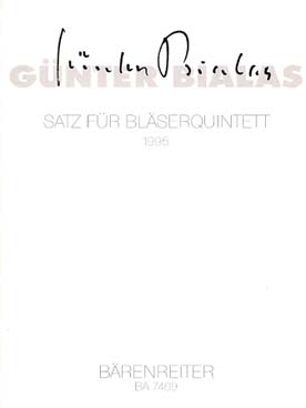 Illustration de Satz für bläserquintett